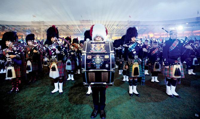 The Royal Edinburgh Military Tattoo performs at the 2014 Commonwealth Games