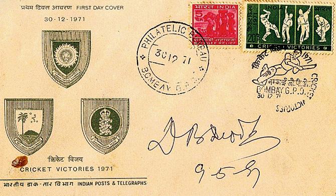 First Day Cover of the 1971 victories