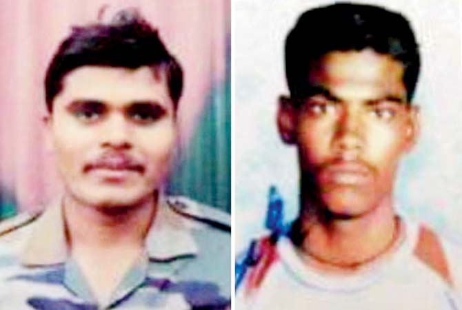 Army soldiers Gawai Sumedh Waman and Ilayaraja P, who were also killed in the encounter