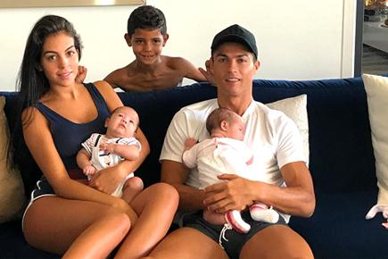 Cristiano Ronaldo shares family photo with girlfriend Georgina and their kids