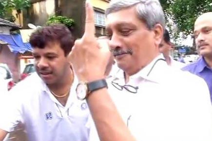 Watch: Goa Assembly by-polls: CM Manohar Parrikar casts his vote