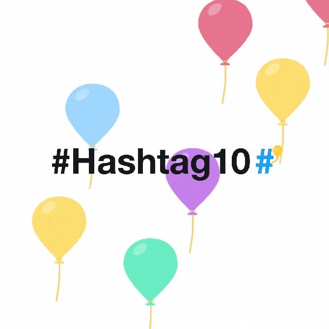 Twitterati celebrate as hashtag turns 10