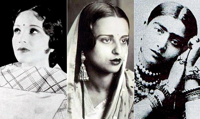 Devika Rani, Amrita Sher-Gil and Gauhar Jaan