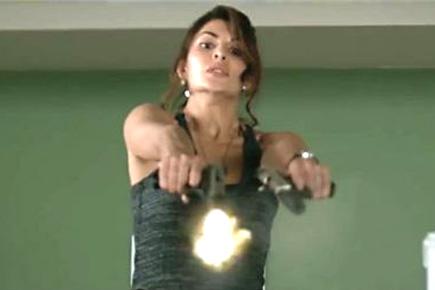 Watch out for Jacqueline Fernandez's sexy action avatar in this video