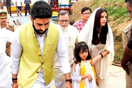 Aishwarya Rai Bachchan immerses father Krishna Raj Rai's ashes in Allahabad
