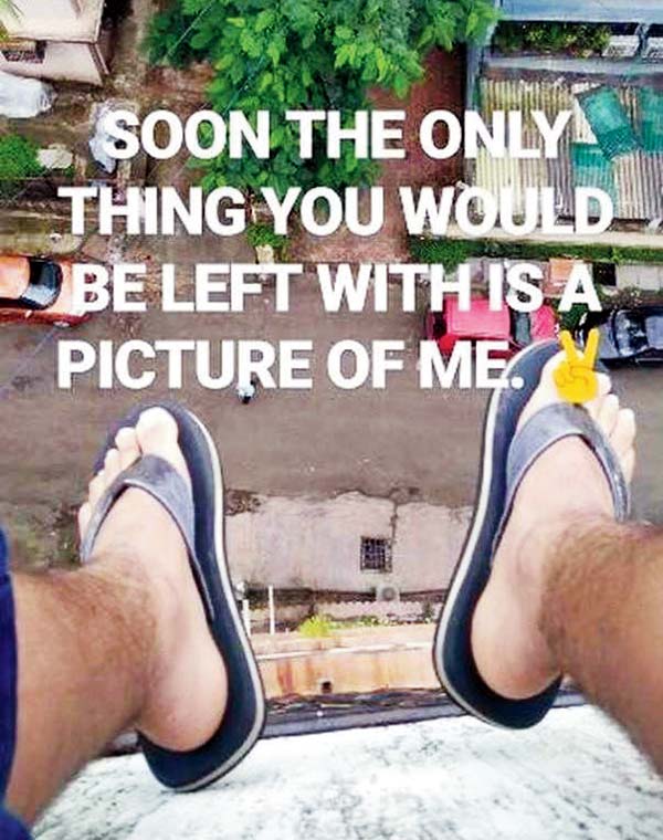 The last photo posted by 14-year-old Manpreet Sahans, minutes before flinging himself off the terrace in Andheri