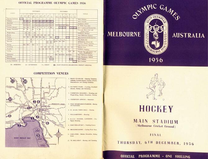 Hockey schedule for the 1956 Olympic Games in Melbourne, Australia