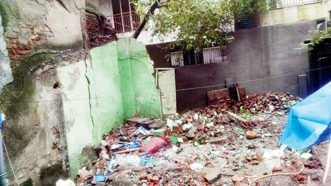 Naupada resident Ulhas Madye has alleged that the Thane Municipal Corporation demolished his house deliberately and illegally