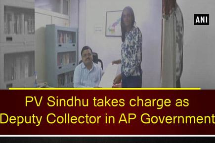 PV Sindhu takes charge as Deputy Collector in AP Government