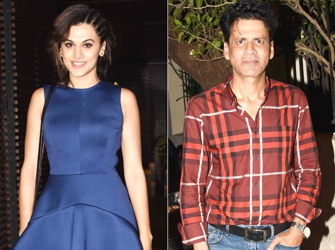 Taapsee Pannu and Manoj Bajpayee 