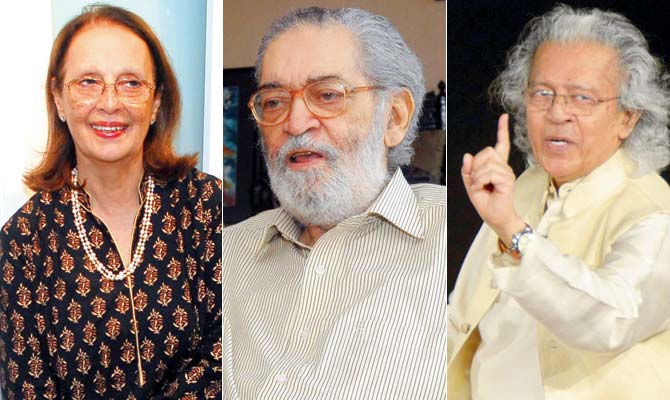 Pheroza Godrej, Gerson da Cunha and Anil Dharker