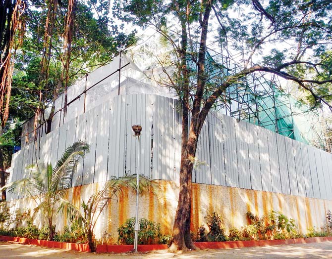 A 2014 picture of the KrishnaRam bungalow under renovation