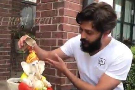 Riteish Deshmukh dedicates eco-friendly Ganesha idol to farmers