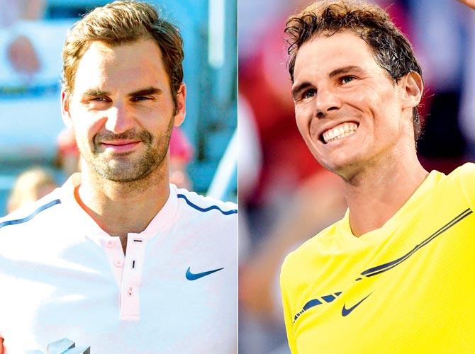 Roger Federer and Rafael Nadal