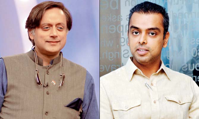 Shashi Tharoor and Milind Deora