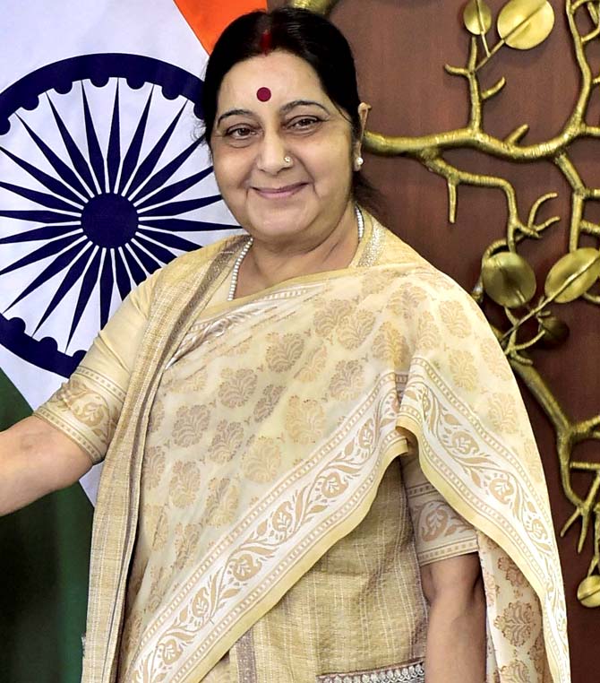 Sushma Swaraj flags off first wheat consignment to Afghanistan through Chabahar port