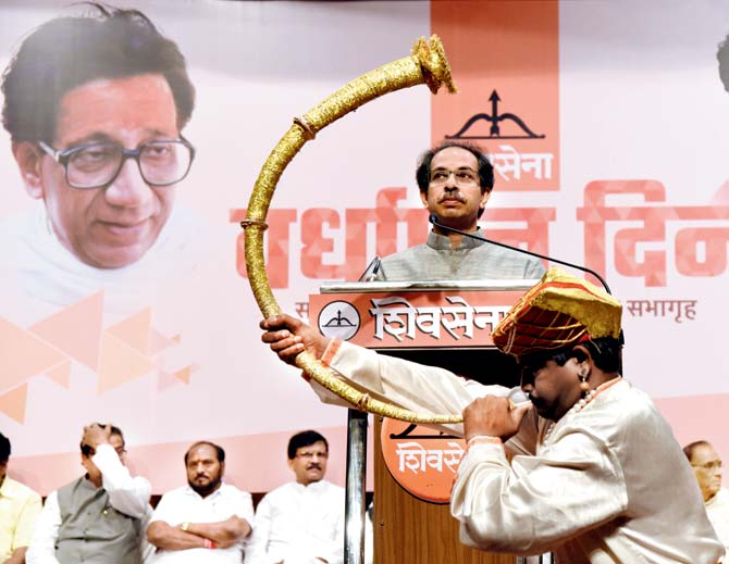 Uddhav Thackeray also took potshots at BJP over the loan waiver for farmers