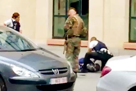 Knife attacker shot after he stabbed soldier in Brussels