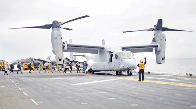 The aircraft is capable of carrying 24 people at a time. Pic/AFP