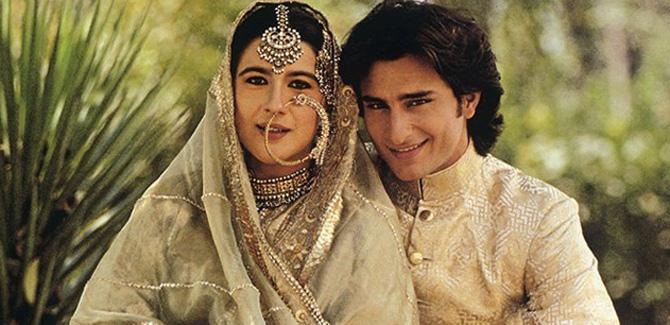 Saif Ali Khan and Amrita Singh