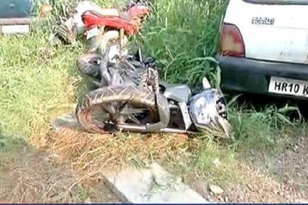 Two dead, one critically injured after unidentified vehicle rams into motorcycle
