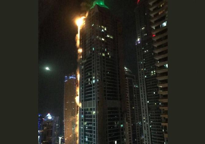 Dubai torch tower fire