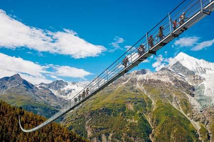 World's longest suspension footbridge built in just 10 weeks