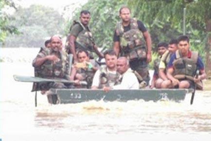 Indian Army rescues four people stranded in flood-hit Jalore