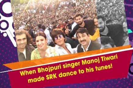 When Bhojpuri singer Manoj Tiwari made SRK dance to his tunes!