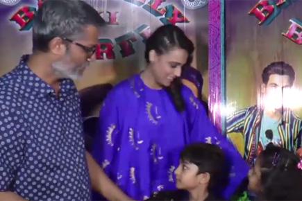 Nitesh Tiwari's kids give cute answers at Bareilly Ki Barfi screening