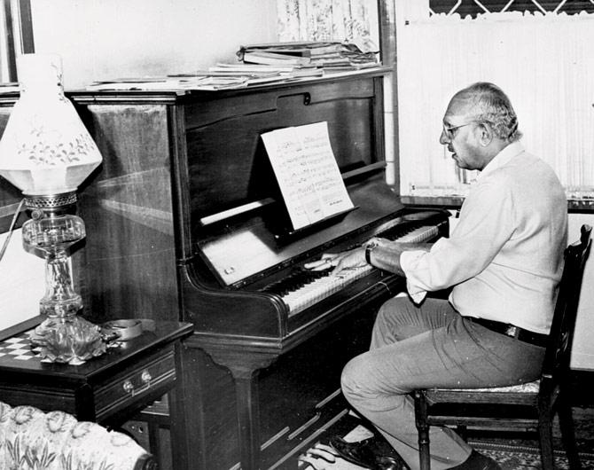 An archival photo of Vanraj Bhatia. He studied music composition at the Royal Academy of Music, London, for which he earned a gold medal. File Pic