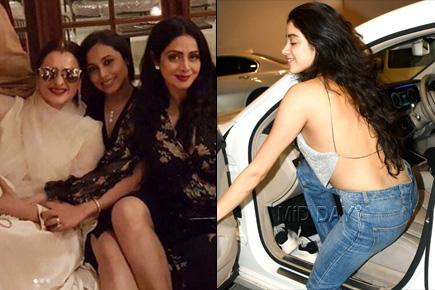 Rani Mukerji's short black dress, Jhanvi Kapoor's backless top steal the show