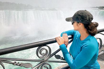 Water view: Sania Mirza is at the Niagra Falls and is loving it