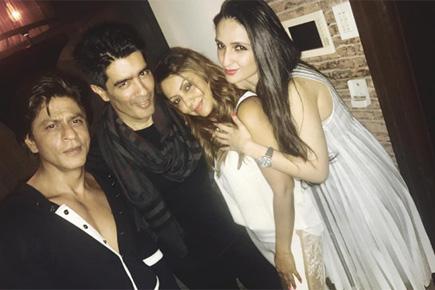 Inside photos! Shah Rukh Khan and wife Gauri party with Manish Malhotra