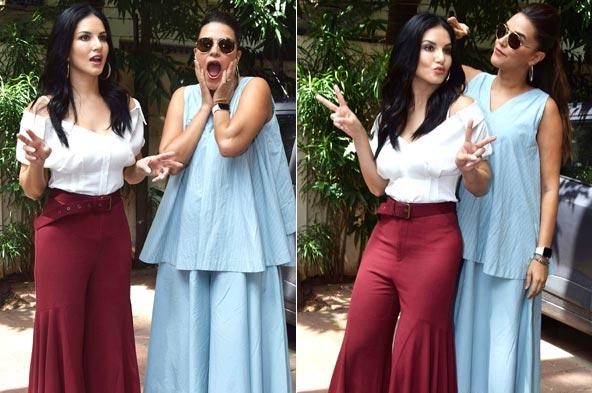 Photos: Sunny Leone and Neha Dhupia just want to have fun!