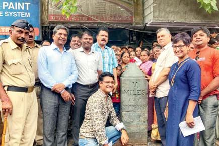 Mumbai: 200-year-old milestone restored at Parel, unveiled