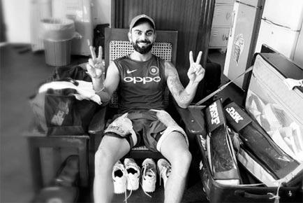 Nostalgia! Virat Kohli sat on this same chair 9 years ago during his ODI debut