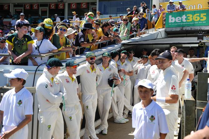 Ashes cricket Test match between England and Australia in Perth Pic/ AFP