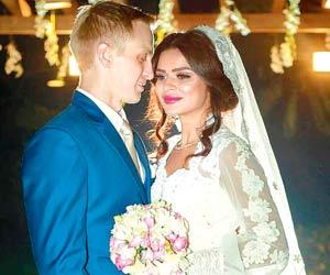Hitched! Aashka Goradia ties the knot with Brent Goble in Ahmedabad