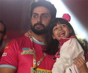 Dad Abhishek Bachchan gives an apt reply to the woman trying to troll Aaradhya