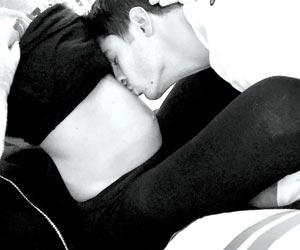 Chelsea striker Alvaro Morata shares photo of kissing pregnant wife's stomach