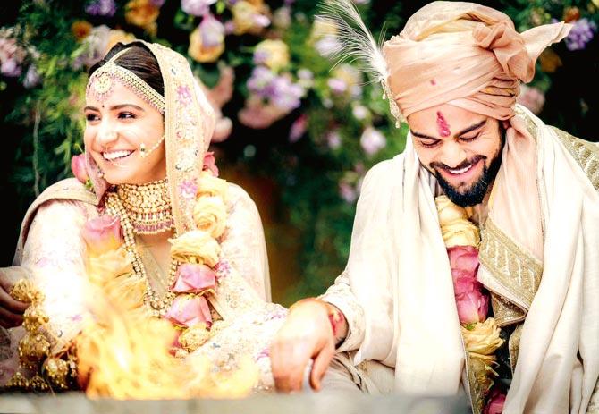 The first picture tweeted by Anushka Sharma yesterday, to announce their wedding 