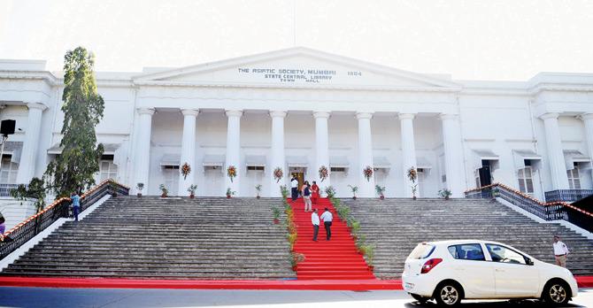 Then: Asiatic Society stairs earlier this year, before they were demolished for renovation