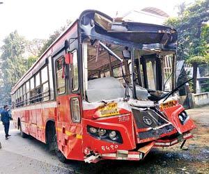 Mumbai: 15 hurt after speeding bus crashes into dumper at Marol bus depot