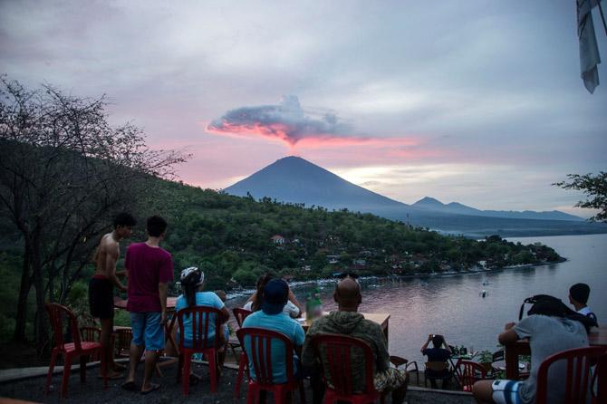 Bali volcano Pic/AFP