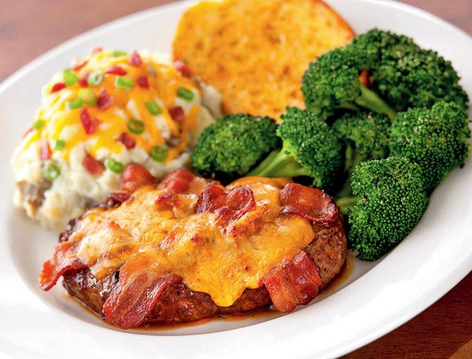 Fit for a king: Bacon and cheddar steak