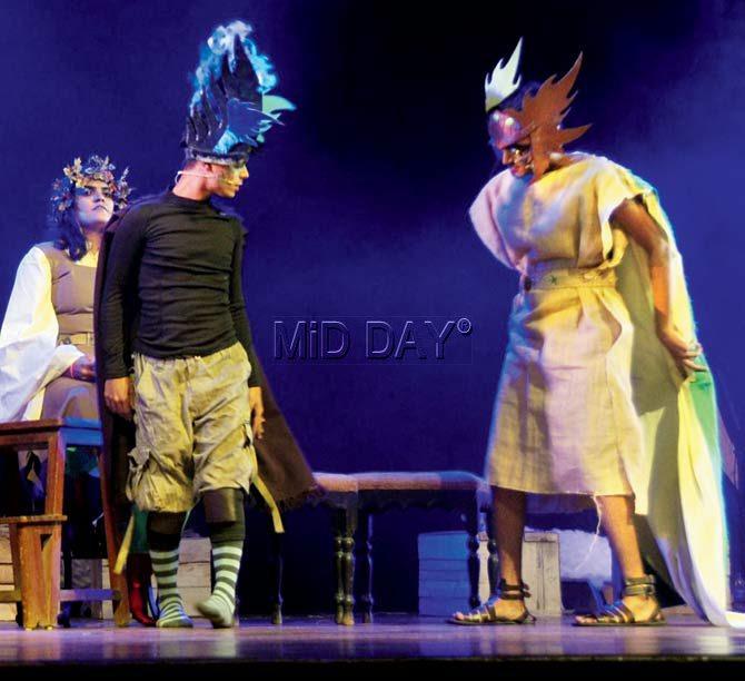 Actors on stage during a performance of Christmas in the Woods. Pics/Sayyed Sameer Abedi