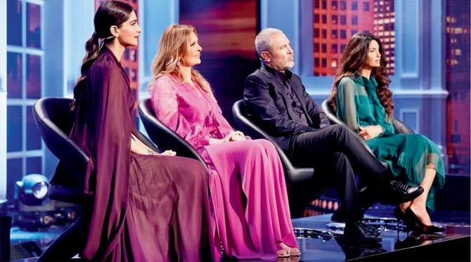 Sonam Kapoor on the show with Youssra, Elie Saab and Afef Jnifen