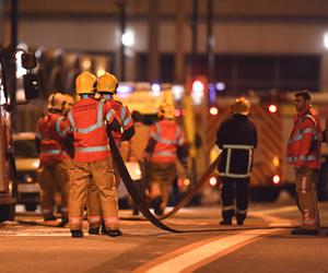 Fire breaks out in 12-storey building in Manchester