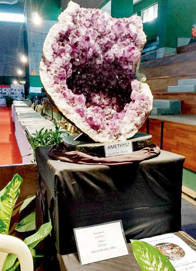 A massive amethyst geode from South America